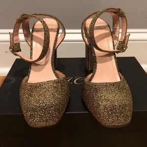 JCrew Vicky Pump, size 8, metallic gold